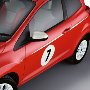 Dekorativne črte za stran telesa, bela